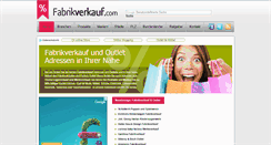 Desktop Screenshot of fabrikverkauf.com